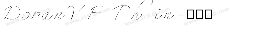 DoranVF Thin字体转换